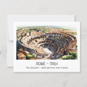 Colosseum Aquarellantenansicht Rom momento Postkarte