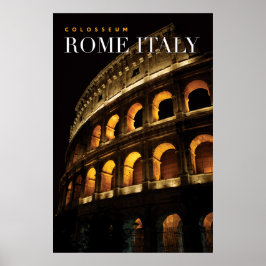 Colosseum italy poster