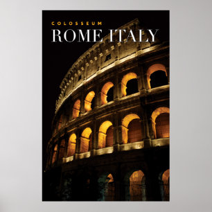 Colosseum italy poster