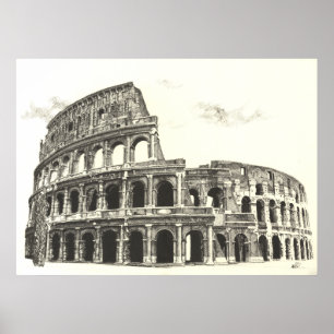 Colosseum - QuerausbrütenKunst-Druck Poster