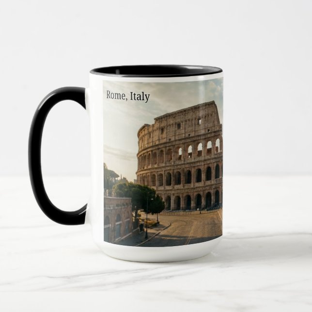 Colosseum Rom Italien Sonnenuntergang Landschaft K Tasse (Links)