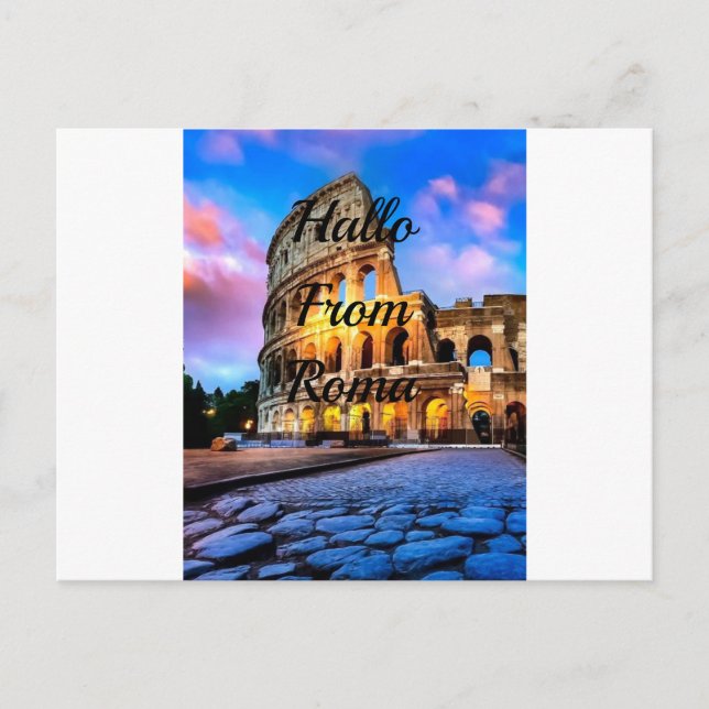 Colosseum Roma Postcard Postkarte (Vorderseite)