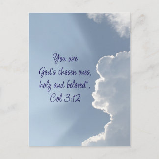  Colossians 3:12 Inspirational Bible Quote  Postkarte