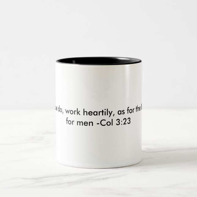 Colossians 3:23 Tasse (Mittel)
