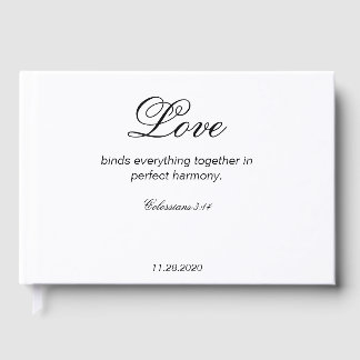 Colossians Wedding Guest Book Gästebuch