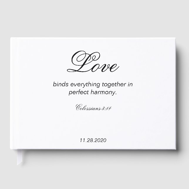 Colossians Wedding Guest Book Gästebuch (Vorderseite)