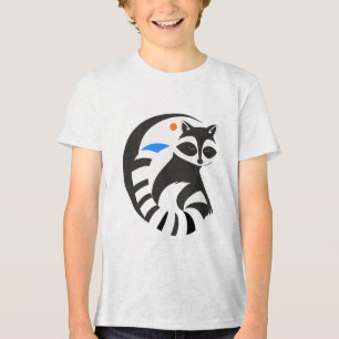 Colour Accent Raccoon T - Shirt - spielerische Wil