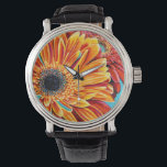 Colour Bursts II Armbanduhr<br><div class="desc">floral</div>
