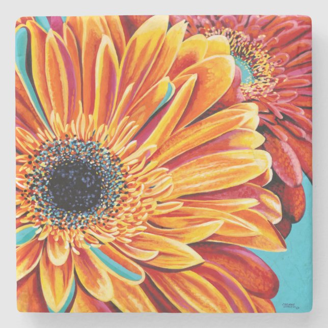 Colour Bursts II Steinuntersetzer (Vorderseite)