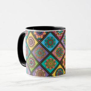 Colour Crazy Mandala Quilt Biene Tasse