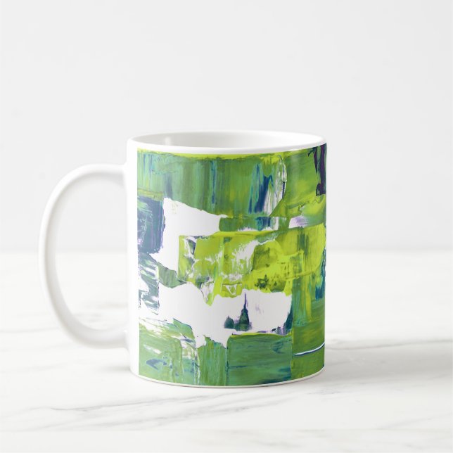Colour Rush Abstract Oil Paint VII Tasse (Links)