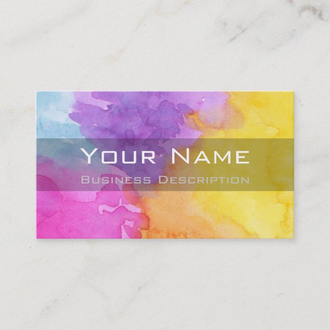 Colour splantation Business Card Visitenkarte (Vorderseite)