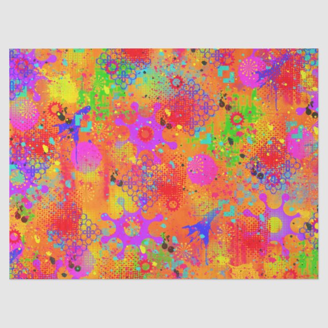 Colour Splash Graffiti Seidenpapier (Vorderseite)