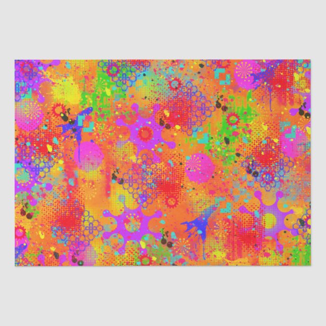 Colour Splash Graffiti Seidenpapier (Vorderseite)