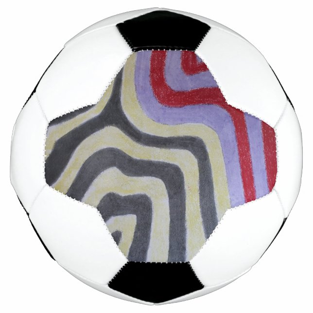 Coloured Waves Soccer Ball (Vorderseite)