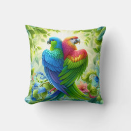Colourful bird Throw Cushion Kissen