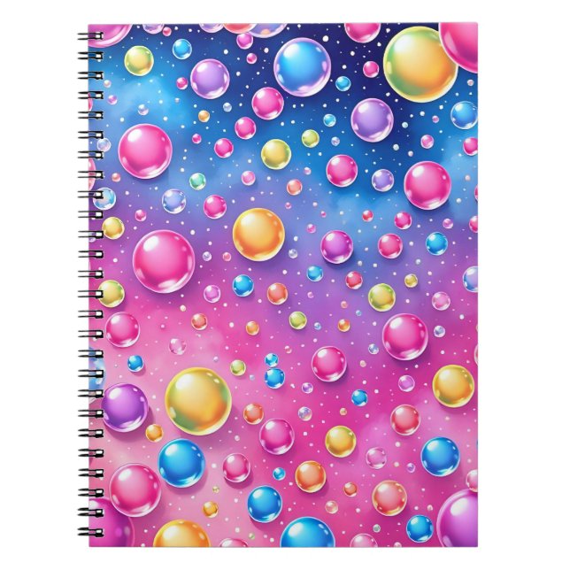 Colourful bubble notebook  notizblock (Vorderseite)