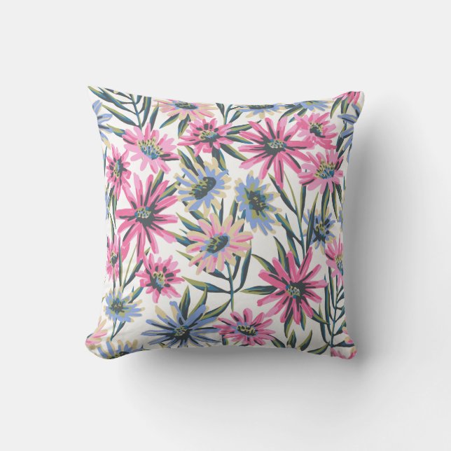 Colourful decorative vibrant style  kissen (Vorderseite)