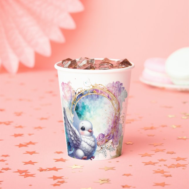 Colourful Dove Pappbecher (Insitu)