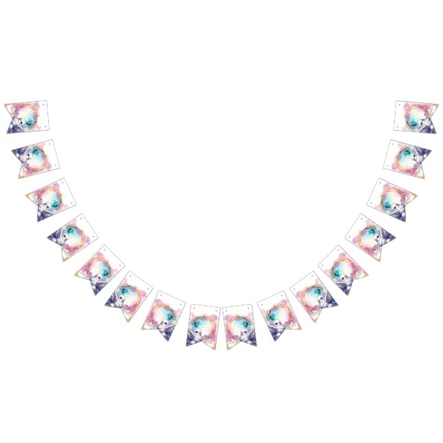 Colourful Dove Wimpelkette (Alle)