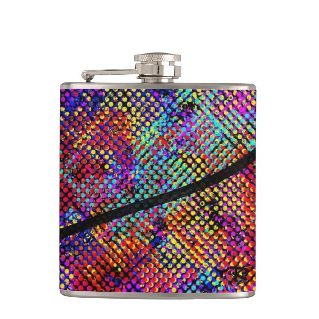Colourful flask flachmann (Vorderseite)