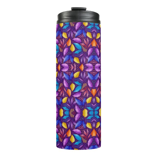 Colourful genetic pattern thermosbecher (Vorderseite)