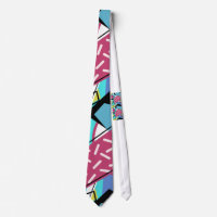 Colourful Geometric Retro 80s Memphis Design
