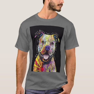 Colourful Pit Bulls pitbull lover  T-Shirt