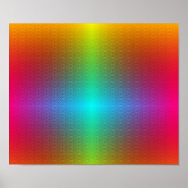 colourful poster design features a vibrant rainbow (Vorne)