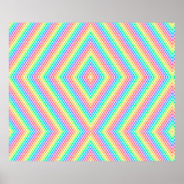 colourful poster design features a vibrant rainbow