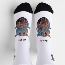 Colourful Quirky Owl Socks Socken