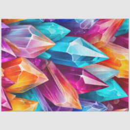 Colourful Rock Crystal Art Tissue Paper Seidenpapier