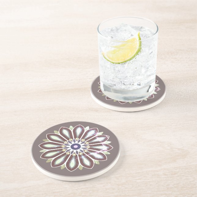 COLOURFULL FLOWER ART GIFT DAUGHTER MOM BOSS 2026 GETRÄNKEUNTERSETZER (Seite)