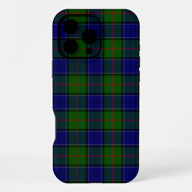 Colquhoun-Tartan blau grün Karo iPhone Hülle (Rückseite)