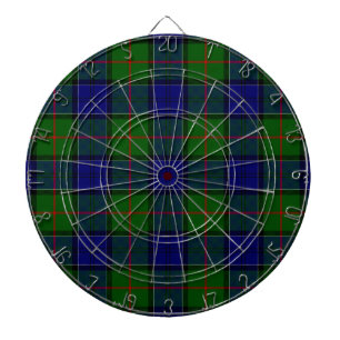 Colquhoun Tartan Blau kariert Dartscheibe