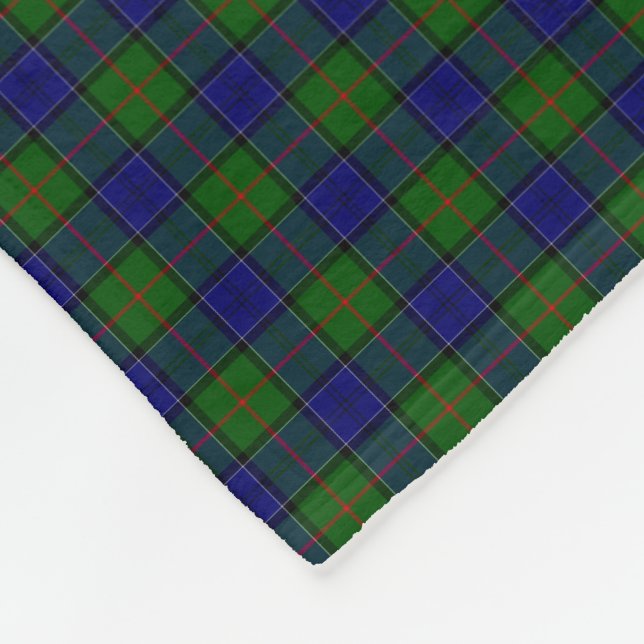 Colquhoun Tartan Blau kariert Fleecedecke (Ecke)