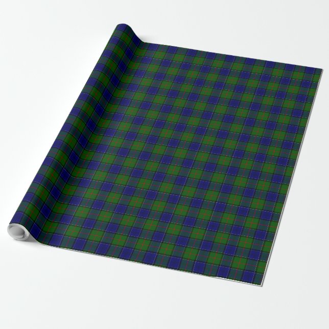Colquhoun Tartan Blau kariert Geschenkpapier (Ungerollt)