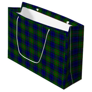 Colquhoun Tartan Blau kariert Große Geschenktüte