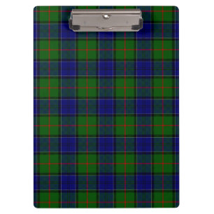 Colquhoun Tartan Blau kariert Klemmbrett