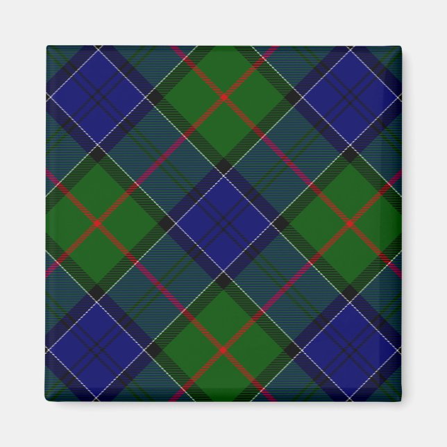 Colquhoun Tartan Blau kariert Magnet (Vorne)
