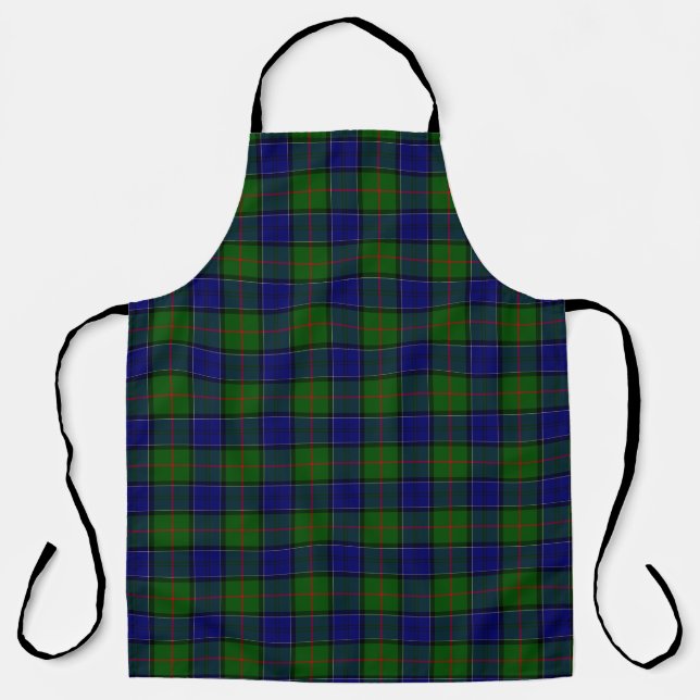 Colquhoun Tartan Blau kariert Schürze (Vorderseite)