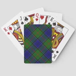 Colquhoun Tartan Blau kariert Spielkarten