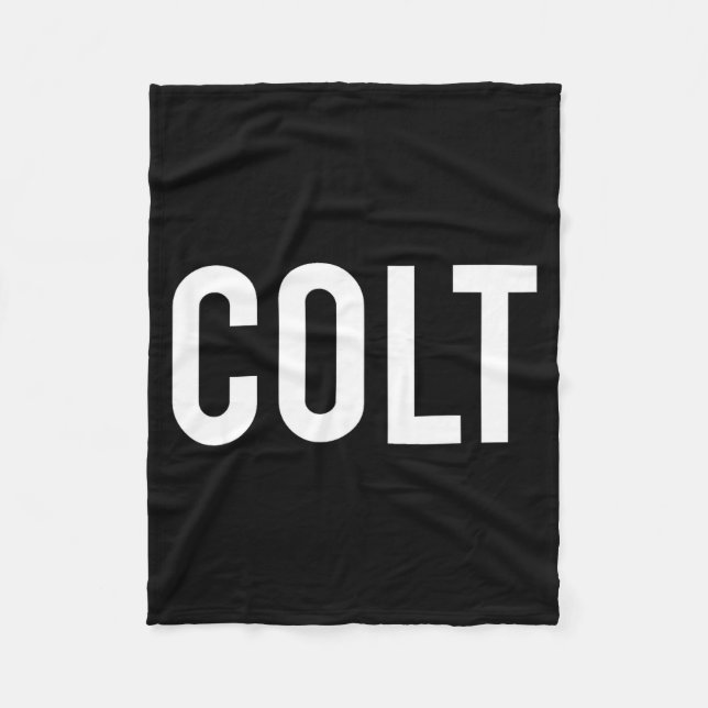 Colt - Cool New Funny Name Fan Gift Tee  Fleecedecke (Vorderseite)