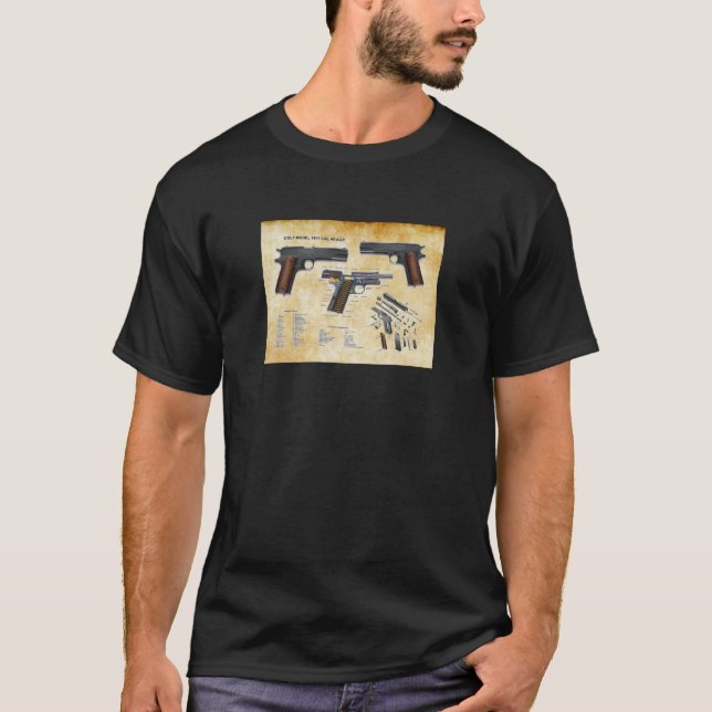 COLT-PISTOLE 1911 T-Shirt (Vorderseite)