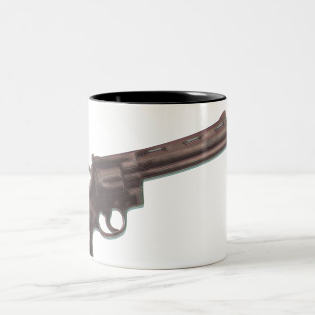 Colt Python zerteilt Zweifarbige Tasse (Mittel)