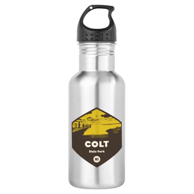 Colt Staat Park Rhode Island Edelstahlflasche (Vorderseite)