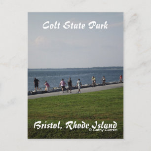 Colt Staat Park, Rhode Island Postcard Postkarte