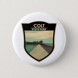 Colt Staat Park Rhode Island Vintag Button