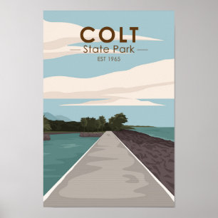 Colt Staat Park Rhode Island Vintag Poster