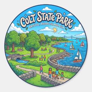 Colt State Park USA Runder Aufkleber
